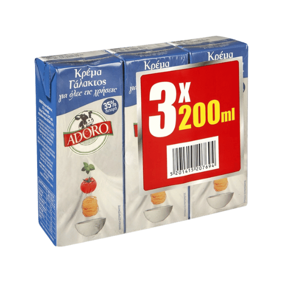 Adoro Kondensmilch 35% (3x200ml) - Araxxon
